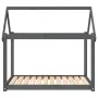 Cama para perros madera maciza de pino gris 111x80x100 cm de vidaXL, Camas para perros - Ref: Foro24-822219, Precio: 83,50 €,...