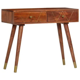 Mesa consola de madera maciza de acacia 90x35x76 cm de vidaXL, Mesas auxiliares - Ref: Foro24-286174, Precio: 148,73 €, Descu...
