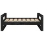 Cama para perros madera maciza de pino negro 75,5x55,5x28 cm de vidaXL, Camas para perros - Ref: Foro24-821481, Precio: 46,89...