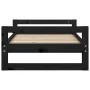 Cama para perros madera maciza de pino negro 75,5x55,5x28 cm de vidaXL, Camas para perros - Ref: Foro24-821481, Precio: 46,89...