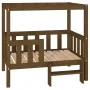 Cama para perros madera maciza pino marrón miel 95,5x73,5x90 cm de vidaXL, Camas para perros - Ref: Foro24-822385, Precio: 92...