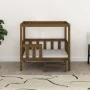 Cama para perros madera maciza pino marrón miel 95,5x73,5x90 cm de vidaXL, Camas para perros - Ref: Foro24-822385, Precio: 92...