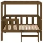 Cama para perros madera maciza pino marrón miel 95,5x73,5x90 cm de vidaXL, Camas para perros - Ref: Foro24-822385, Precio: 92...