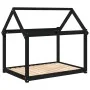 Cama para perros madera maciza de pino negro 111x80x100 cm de vidaXL, Camas para perros - Ref: Foro24-822221, Precio: 83,13 €...