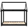Cama para perros madera maciza de pino negro 111x80x100 cm de vidaXL, Camas para perros - Ref: Foro24-822221, Precio: 83,13 €...