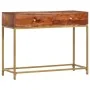 Solid acacia wood console table 100x35x76 cm by vidaXL, Side tables - Ref: Foro24-286175, Price: 144,12 €, Discount: %