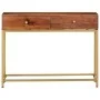 Solid acacia wood console table 100x35x76 cm by vidaXL, Side tables - Ref: Foro24-286175, Price: 144,12 €, Discount: %