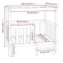 Cama para perros madera maciza de pino 105,5x83,5x100 cm de vidaXL, Camas para perros - Ref: Foro24-822387, Precio: 118,74 €,...