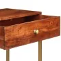 Solid acacia wood console table 100x35x76 cm by vidaXL, Side tables - Ref: Foro24-286175, Price: 144,12 €, Discount: %