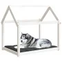 Cama para perros madera maciza de pino blanco 111x80x100 cm de vidaXL, Camas para perros - Ref: Foro24-822218, Precio: 101,18...