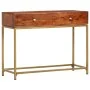 Solid acacia wood console table 100x35x76 cm by vidaXL, Side tables - Ref: Foro24-286175, Price: 144,12 €, Discount: %