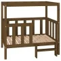 Cama perros madera maciza pino marrón miel 105,5x83,5x100 cm de vidaXL, Camas para perros - Ref: Foro24-822390, Precio: 108,0...