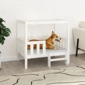 Cama para perros madera maciza de pino blanco 95,5x73,5x900 cm de vidaXL, Camas para perros - Ref: Foro24-822383, Precio: 118...