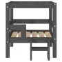 Cama para perros madera maciza de pino gris 55,5x53,5x60 cm de vidaXL, Camas para perros - Ref: Foro24-822369, Precio: 54,49 ...