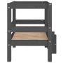 Cama para perros madera maciza de pino gris 55,5x53,5x60 cm de vidaXL, Camas para perros - Ref: Foro24-822369, Precio: 54,49 ...