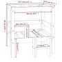 Cama para perros madera maciza de pino gris 55,5x53,5x60 cm de vidaXL, Camas para perros - Ref: Foro24-822369, Precio: 54,49 ...