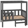 Cama para perros madera maciza de pino gris 95,5x73,5x90 cm de vidaXL, Camas para perros - Ref: Foro24-822384, Precio: 102,67...