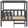 Cama para perros madera maciza de pino gris 95,5x73,5x90 cm de vidaXL, Camas para perros - Ref: Foro24-822384, Precio: 102,67...