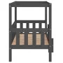 Cama para perros madera maciza de pino gris 95,5x73,5x90 cm de vidaXL, Camas para perros - Ref: Foro24-822384, Precio: 102,67...