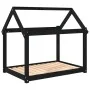 Cama para perros madera maciza de pino negro 101x70x90 cm de vidaXL, Camas para perros - Ref: Foro24-822216, Precio: 72,65 €,...