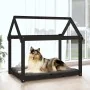 Cama para perros madera maciza de pino negro 101x70x90 cm de vidaXL, Camas para perros - Ref: Foro24-822216, Precio: 72,65 €,...