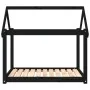 Cama para perros madera maciza de pino negro 101x70x90 cm de vidaXL, Camas para perros - Ref: Foro24-822216, Precio: 72,65 €,...