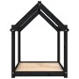 Cama para perros madera maciza de pino negro 101x70x90 cm de vidaXL, Camas para perros - Ref: Foro24-822216, Precio: 72,65 €,...