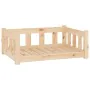 Cama para perros madera maciza de pino 75,5x55,5x28 cm de vidaXL, Camas para perros - Ref: Foro24-833253, Precio: 52,84 €, De...