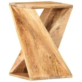 Mesa auxiliar de madera maciza de mango 35x35x55 cm de vidaXL, Mesas auxiliares - Ref: Foro24-286183, Precio: 119,92 €, Descu...