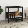 Cama para perros madera maciza de pino negro 95,5x73,5x90 cm de vidaXL, Camas para perros - Ref: Foro24-822386, Precio: 97,37...