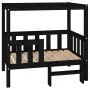 Cama para perros madera maciza de pino negro 95,5x73,5x90 cm de vidaXL, Camas para perros - Ref: Foro24-822386, Precio: 97,37...