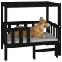 Cama para perros madera maciza de pino negro 95,5x73,5x90 cm de vidaXL, Camas para perros - Ref: Foro24-822386, Precio: 97,37...