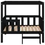 Cama para perros madera maciza de pino negro 95,5x73,5x90 cm de vidaXL, Camas para perros - Ref: Foro24-822386, Precio: 97,37...