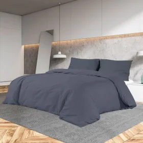 Anthracite light microfiber duvet cover set 200x200 cm by vidaXL, Duvet covers - Ref: Foro24-135938, Price: 20,41 €, Discount: %