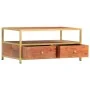 Mesa de centro de madera maciza de acacia 90x50x40 cm de vidaXL, Mesas de centro - Ref: Foro24-286187, Precio: 174,62 €, Desc...