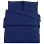 Juego de funda nórdica microfibra ligera azul marino 135x200 cm de vidaXL, Fundas de nórdico - Ref: Foro24-136006, Precio: 27...