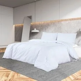 White light microfiber duvet cover set 200x200 cm by vidaXL, Duvet covers - Ref: Foro24-136018, Price: 19,06 €, Discount: %