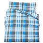 Juego de funda nórdica algodón azul y gris 200x200 cm de vidaXL, Fundas de nórdico - Ref: Foro24-136072, Precio: 24,24 €, Des...