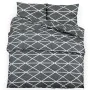 Juego de funda nórdica algodón gris 135x200 cm de vidaXL, Fundas de nórdico - Ref: Foro24-136054, Precio: 35,74 €, Descuento: %