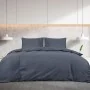 Juego de funda nórdica algodón gris antracita 200x200 cm de vidaXL, Fundas de nórdico - Ref: Foro24-136088, Precio: 32,39 €, ...