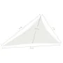 Toldo de vela HDPE blanco 160 g/m² 3x4x5 m de vidaXL, Sombrillas - Ref: Foro24-311256, Precio: 23,34 €, Descuento: %