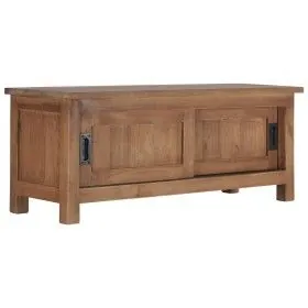 Mueble para TV de madera de teca maciza 90x30x35 cm de vidaXL, Muebles TV - Ref: Foro24-286275, Precio: 170,94 €, Descuento: %