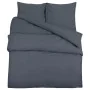 Juego de funda nórdica algodón gris antracita 155x220 cm de vidaXL, Fundas de nórdico - Ref: Foro24-136087, Precio: 32,17 €, ...