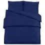 Juego de funda nórdica algodón azul 140x200 cm de vidaXL, Fundas de nórdico - Ref: Foro24-136145, Precio: 22,97 €, Descuento: %