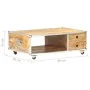 Mesa de centro de madera maciza de mango en bruto 89x59x33 cm de vidaXL, Mesas de centro - Ref: Foro24-323408, Precio: 130,51...