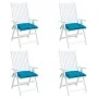 Cojines de silla de jardín 4 uds tela Oxford azul 40x40x7 cm de vidaXL, Cojines para sillas y sofás - Ref: Foro24-314873, Pre...