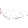 Cojín para palés tela multicolor 70x70x12 cm de vidaXL, Cojines para sillas y sofás - Ref: Foro24-360486, Precio: 31,76 €, De...