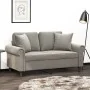 Cojines decorativos 2 uds terciopelo gris claro 40x40 cm de vidaXL, Cojines - Ref: Foro24-349485, Precio: 14,58 €, Descuento: %