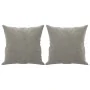 Cojines decorativos 2 uds terciopelo gris claro 40x40 cm de vidaXL, Cojines - Ref: Foro24-349485, Precio: 14,58 €, Descuento: %