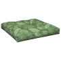 Cojín para palés tela estampado de hojas 70x70x12 cm de vidaXL, Cojines para sillas y sofás - Ref: Foro24-360488, Precio: 23,...